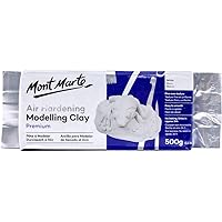 ჰაერზე შრობადი თიხა (თეთრი) MM Air Hardening Modelling Clay - White 500gms