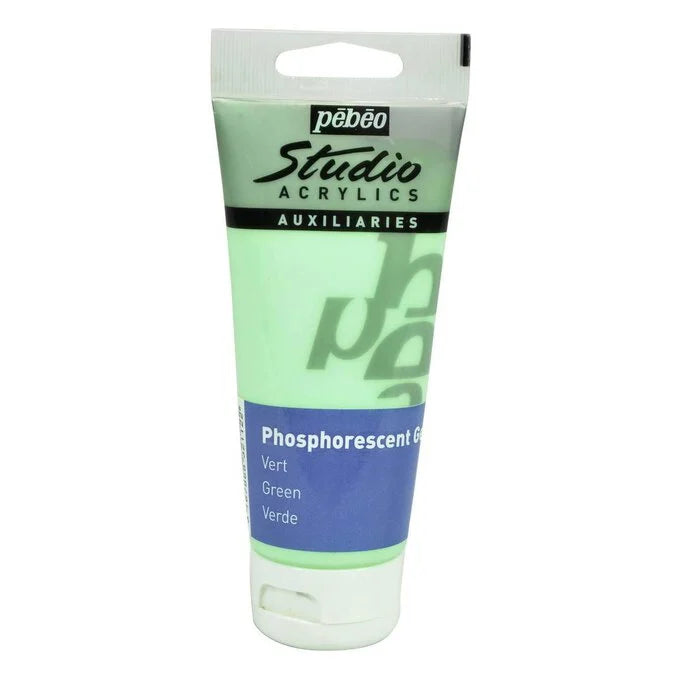 Phosphorus paint green (acrylic) STUDIO ACRYLICS 100 ML PHOSPHORESCENT GEL GREEN - Pebeo 