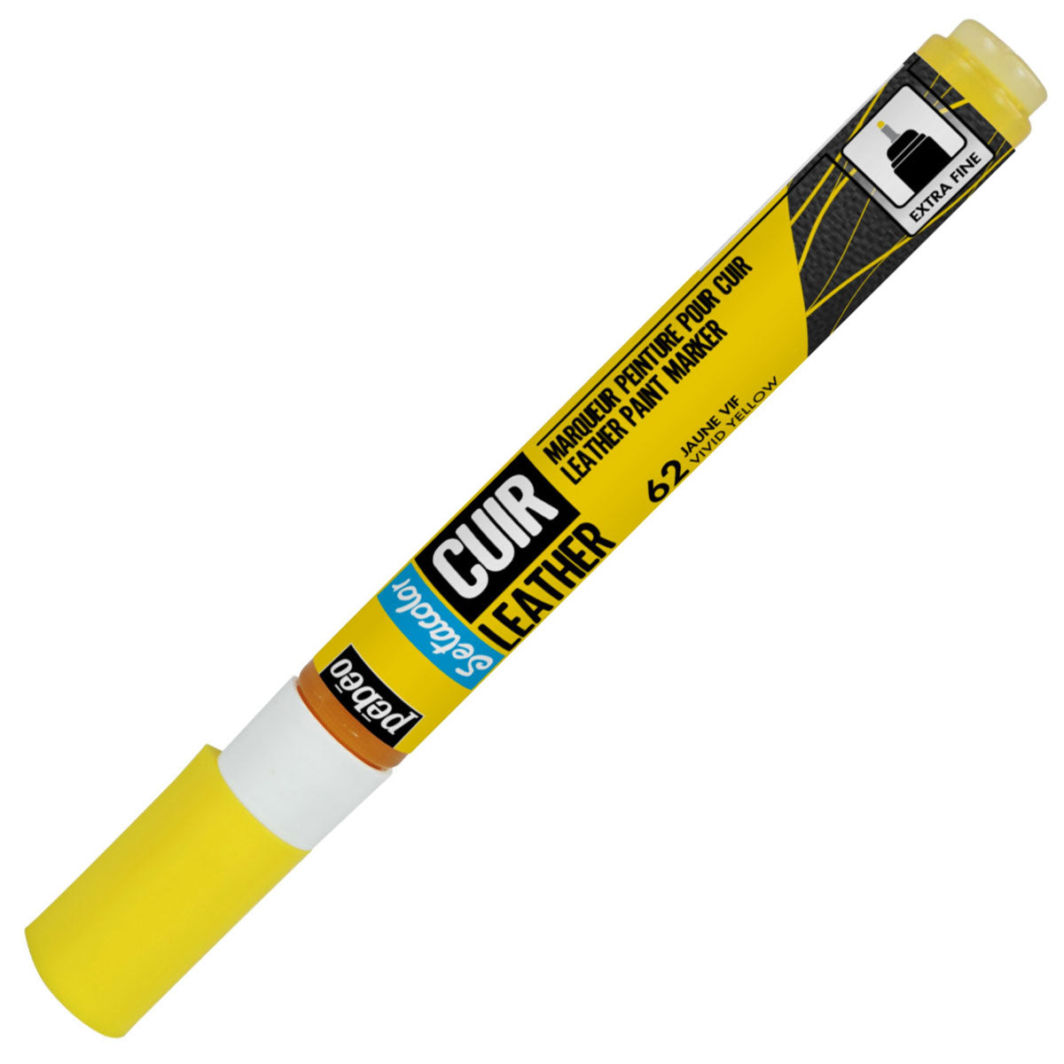 ტყავის მოსახატი მარკერი SETA LEATHER MARK VIVID YELLOW
