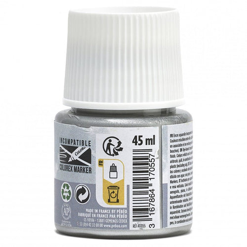 COLOREX 45ML SILVER - აკვარელის საღებავი(მელანი)