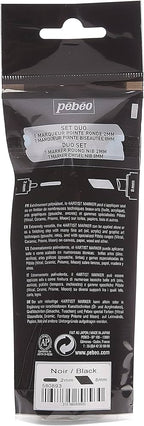 ზეთის საღებავის მარკერები 4ART MARK SET DUO 2+8MM BLACK