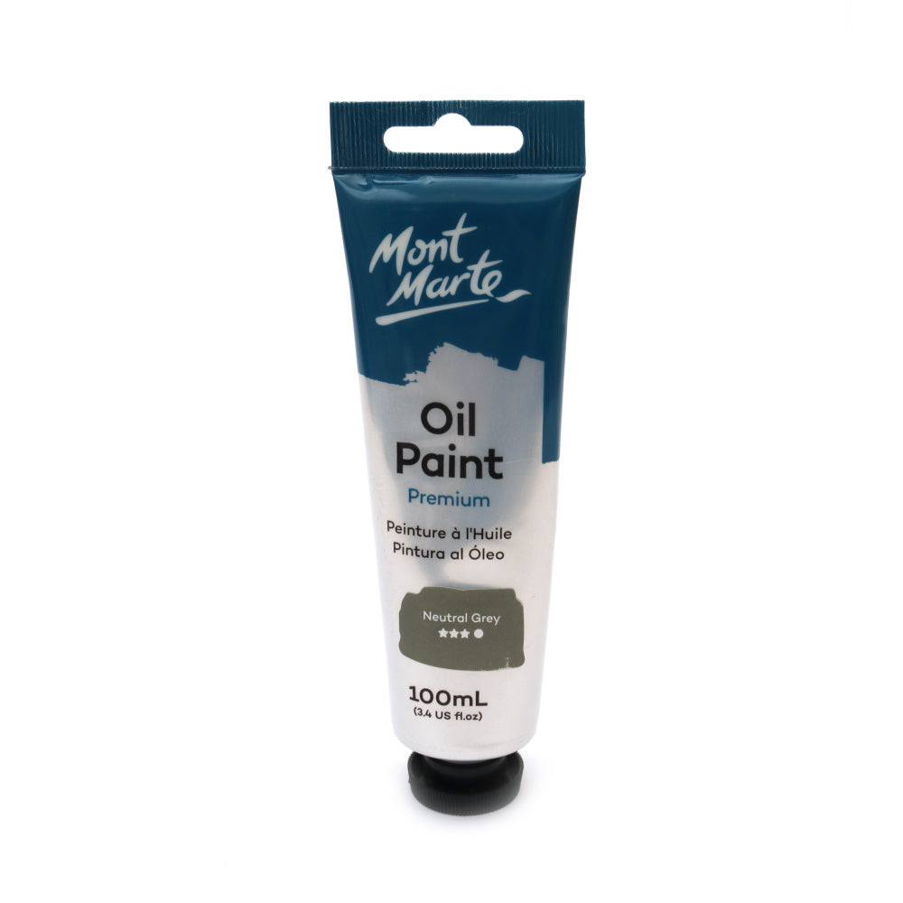 Oil paint 100ml MontMarte Oil Paint 100mls - Neutral Grey