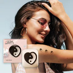 Small creative seed tattoo stone - Yin and Yang heart - LaDot