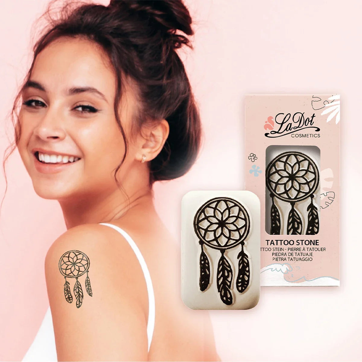 Medium Seed Creative tattoo stone - Dreamcatcher - LaDot
