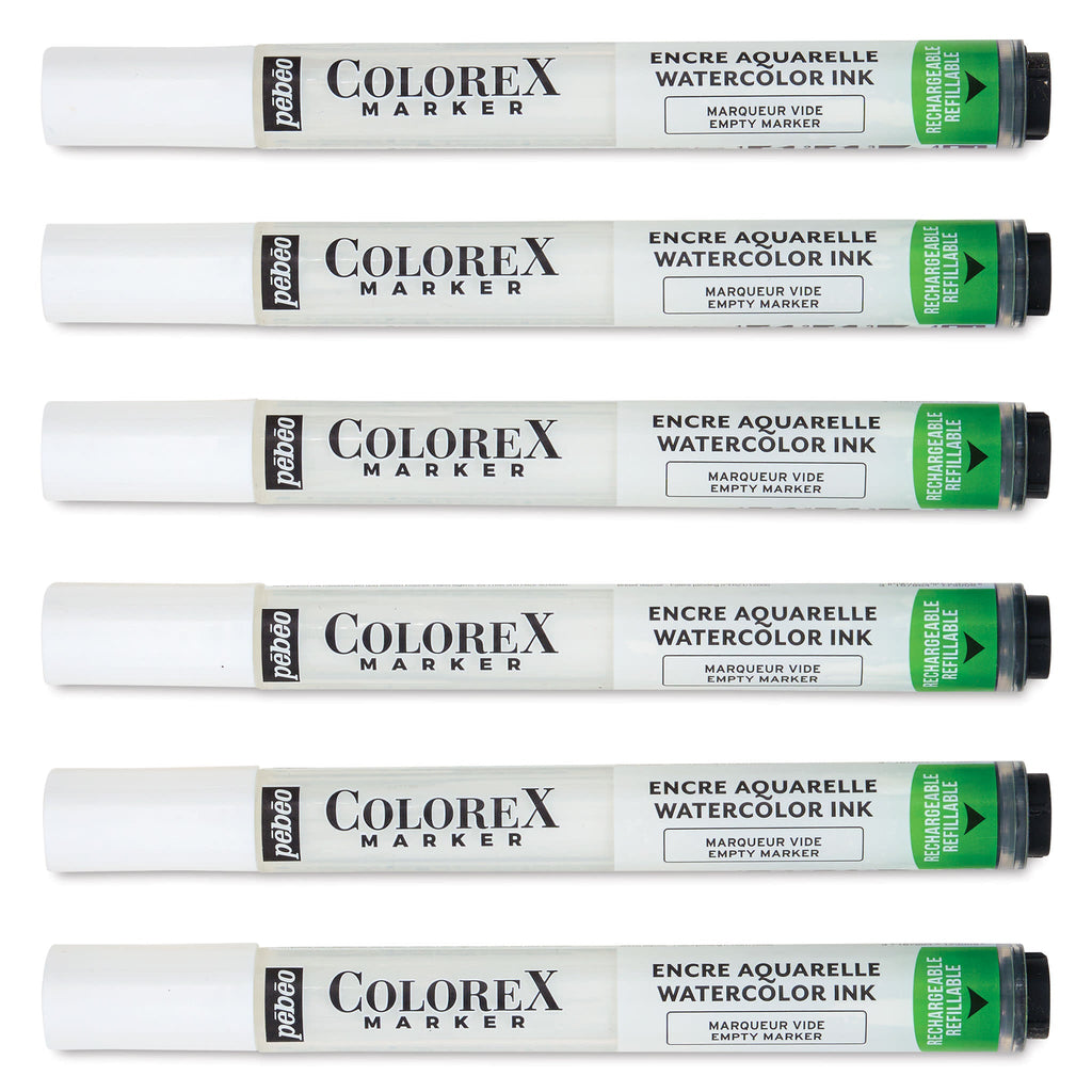 აკვარელის ცარიელი მარკერები COLOREX EMPTY MARKERS X6