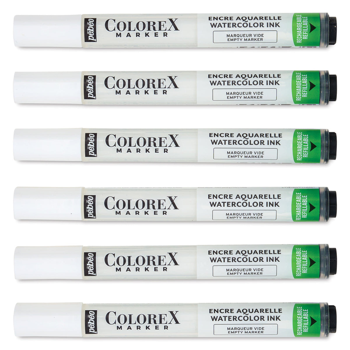 აკვარელის ცარიელი მარკერები COLOREX EMPTY MARKERS X6