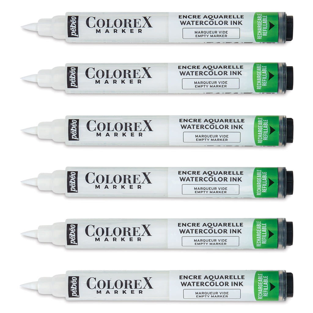 აკვარელის ცარიელი მარკერები COLOREX EMPTY MARKERS X6
