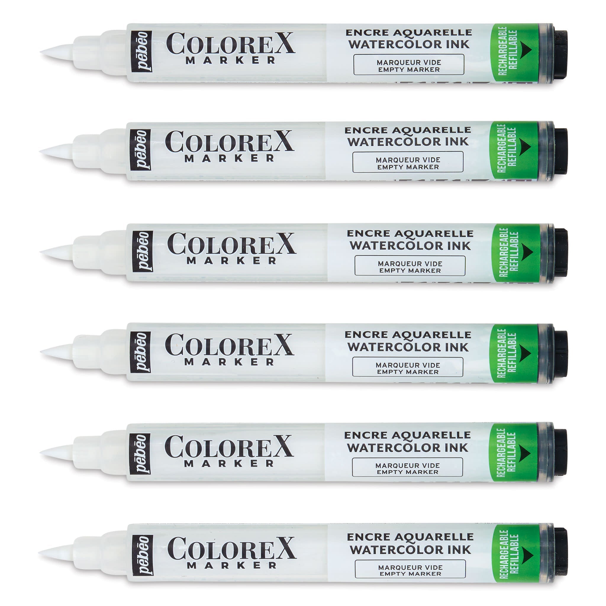 აკვარელის ცარიელი მარკერები COLOREX EMPTY MARKERS X6