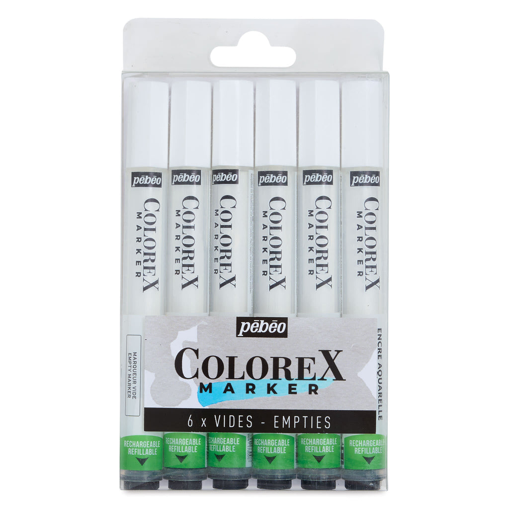 აკვარელის ცარიელი მარკერები COLOREX EMPTY MARKERS X6