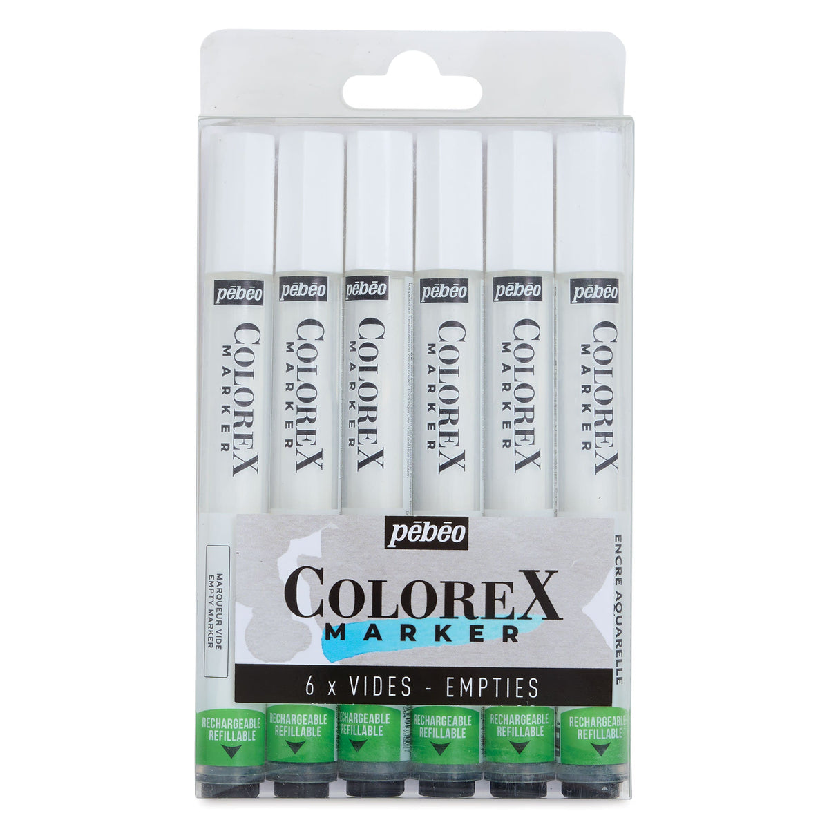 აკვარელის ცარიელი მარკერები COLOREX EMPTY MARKERS X6