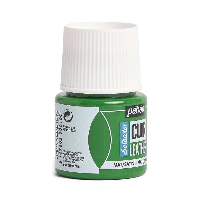 ტყავის საღებავი კაკტუსის მწვანე 45მლ - Pebeo Setacolor Leather Paint 45ml Cactus Green