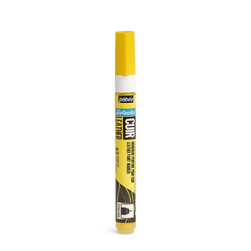 ტყავის მოსახატი მარკერი ყვითელი - SETACOLOR LEATHER MARKER – VIVID YELLOW