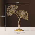 მეტალის სკულპტურა - Table Gold metal Accessories with crystal ball