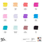 ტექსტილის / ქსოვილის მოსახატი მარკერები - MontMarte Fabric Markers 12pc