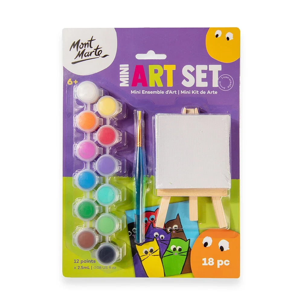 მინი მხატვრული ნაკრები 18 ნივთი - Mini Art Set 18pc