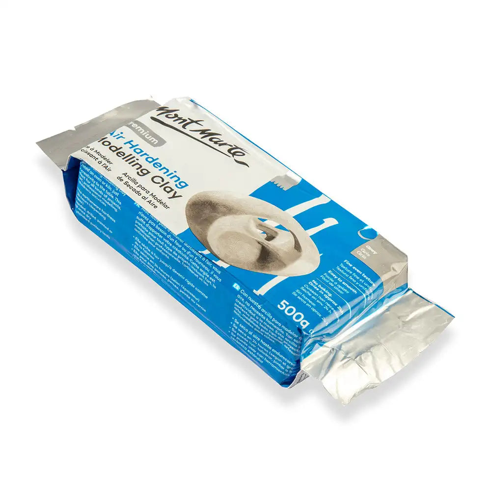 ჰაერზე შრობადი თიხა (ნაცრისფერი/რუხი) MM Air Hardening Modelling Clay - Grey 500g