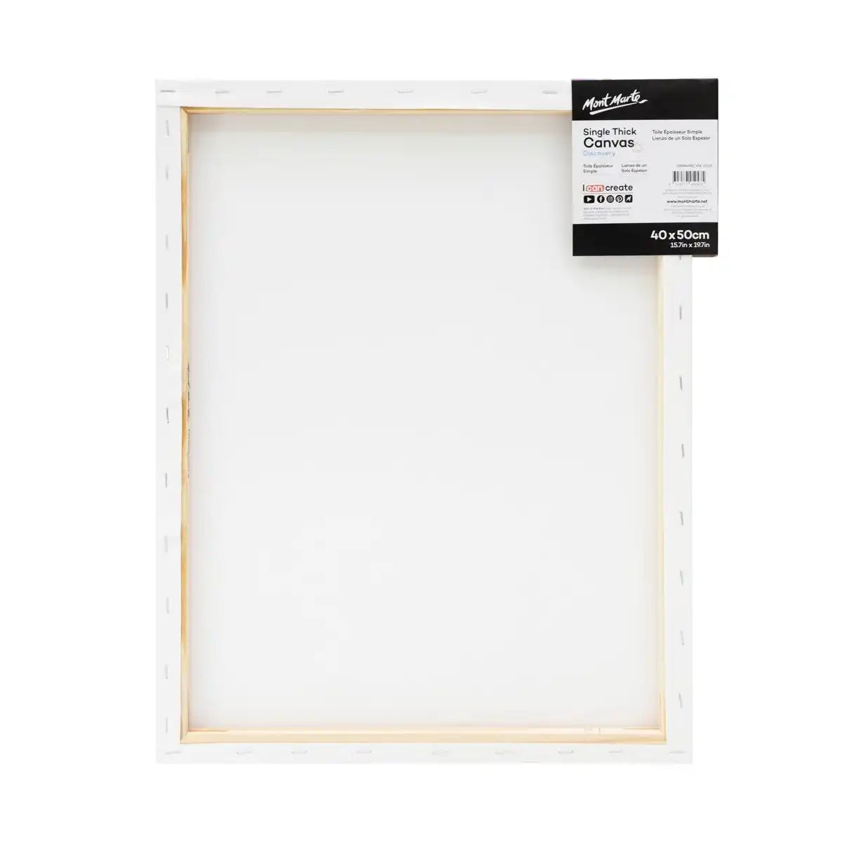 დაგრუნტული ტილო 40x50სმ MM Discovery Canvas ST 40x50cm