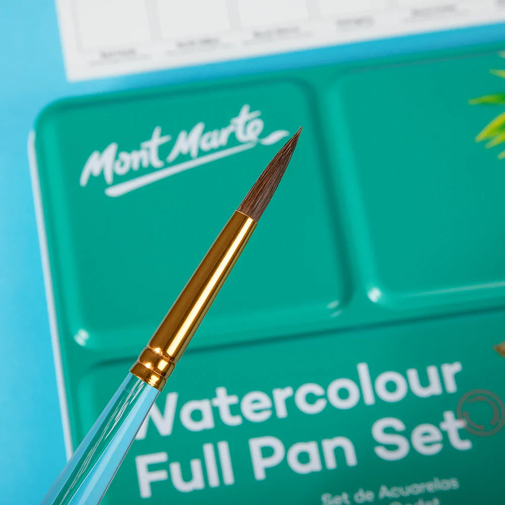 აკვარელის საღებავის ნაკრები 34 ფერი - MM Watercolour Full Pan Set 36pc in Tin