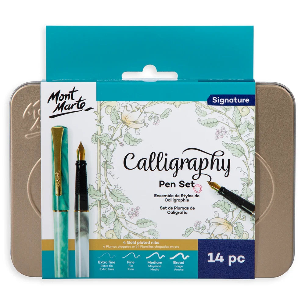 კალიგრაფიის კალმების ნაკრები MM Calligraphy Pen Set 14pc
