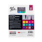 მარკერების ნაკრები ორი წვერით 12 ფერი  MM Dual Tip Markers Brush/Bullet 12pc