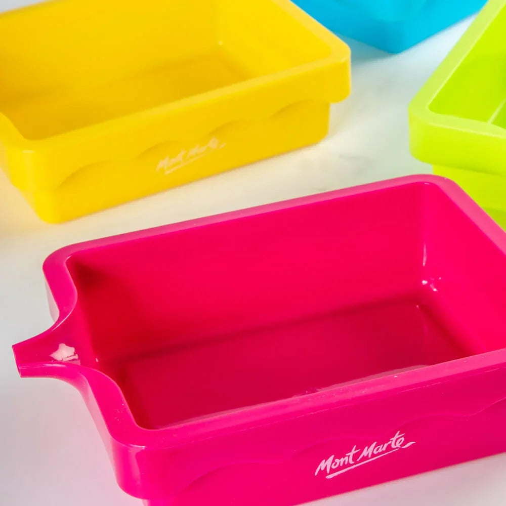 საღებავის ჩამოსასხმელი ტრეიები 4 ცალი MM Paint Pouring Trays 4pc