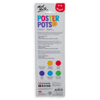 პოსტერის საღებავების ნაკრები 6 ფერი MM Poster Pots 6pc x 15ml - Brights