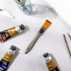 ფუნჯი სინთეტიკური (ბრტყელი) 25მმ Acrylic Brush Premium Taklon Flat Wide 25mm