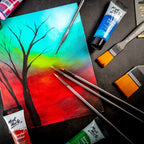 ფუნჯი სინთეტიკური (ბრტყელი) 25მმ Acrylic Brush Premium Taklon Flat Wide 25mm