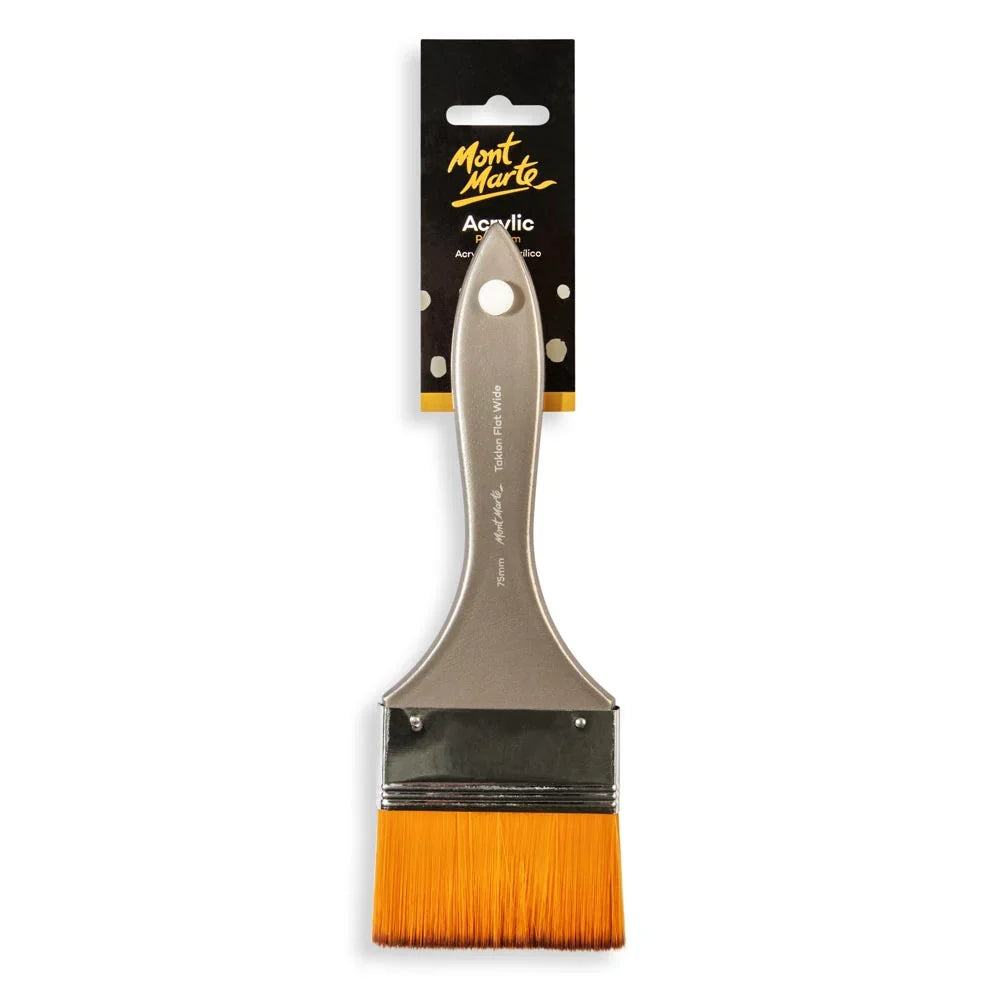 ფუნჯი სინთეტიკური (ბრტყელი) 75მმ Acrylic Brush Premium Taklon Flat Wide 75mm