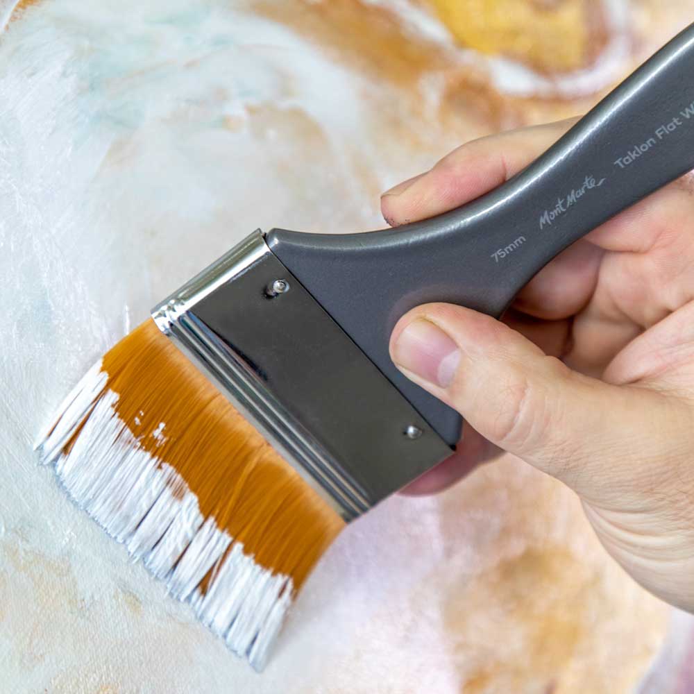 ფუნჯი სინთეტიკური (ბრტყელი) 75მმ Acrylic Brush Premium Taklon Flat Wide 75mm