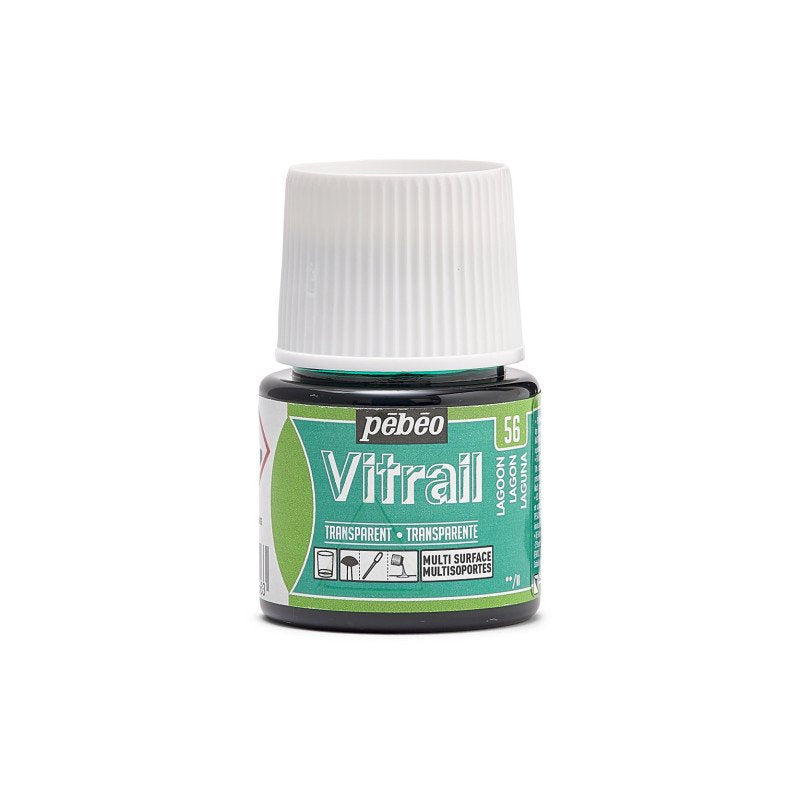 ვიტრაჟის საღებავი ლაგუნისფერი 45 მლ  - VITRAIL 45 ML LAGON