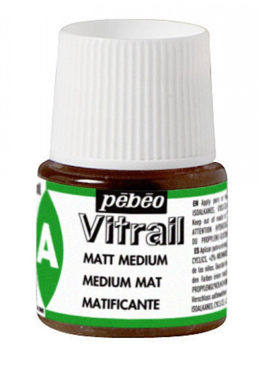 ვიტრაჟის მქრქალი (მატი)  მედიუმი 45 მლ -  MÉDIUM MAT VITRAIL 45 ML