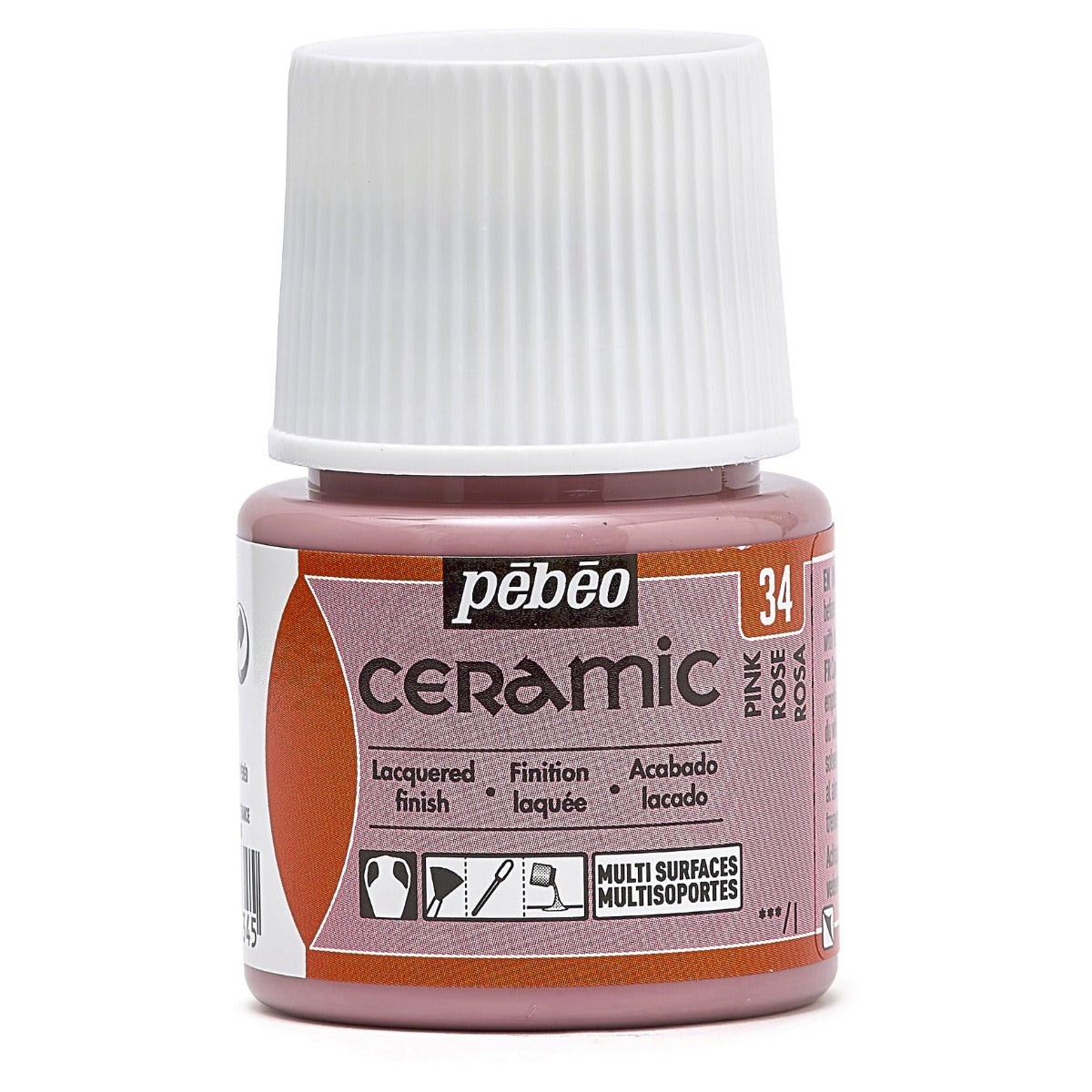 კერამიკის საღებავი ვარდისფერი 45 მლ - CERAMIC 45ML PINK - Pebeo