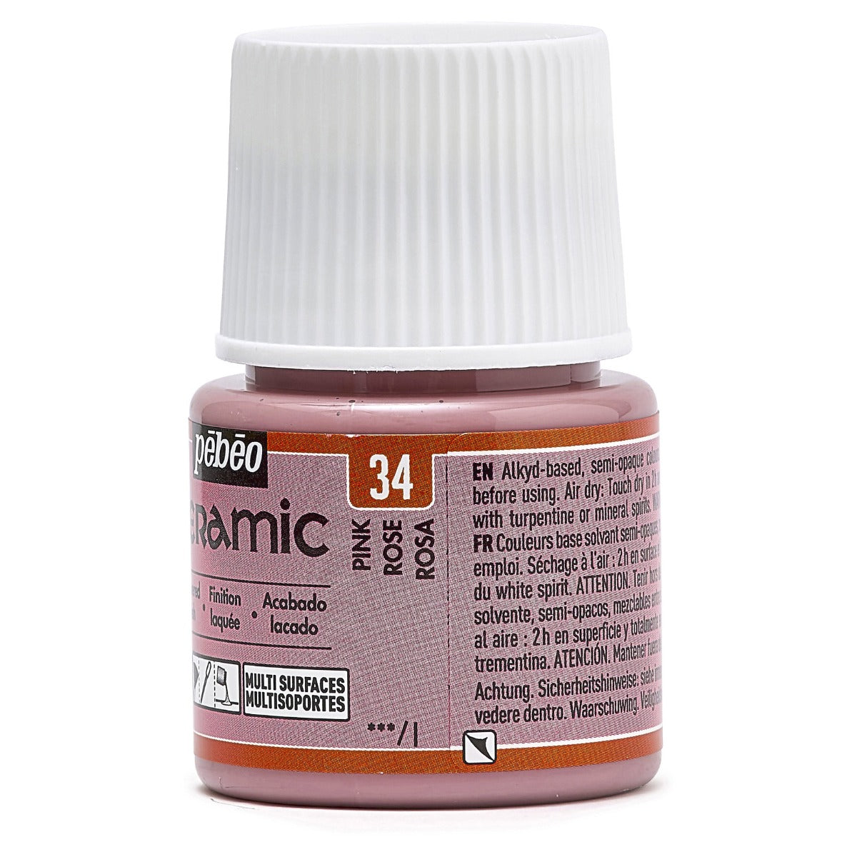 კერამიკის საღებავი ვარდისფერი 45 მლ - CERAMIC 45ML PINK - Pebeo