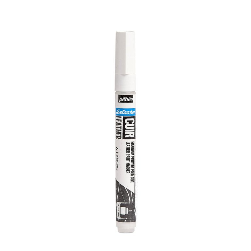 ტყავის მოსახატი მარკერი თეთრი - SETACOLOR LEATHER MARKER – PURE WHITE