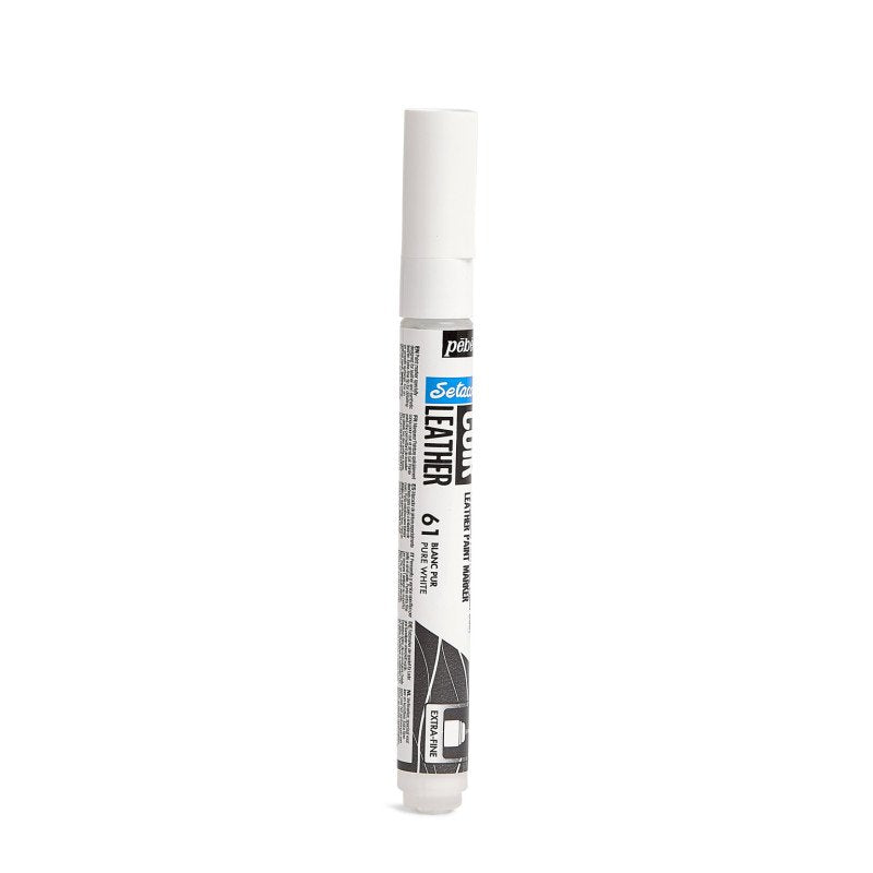 ტყავის მოსახატი მარკერი თეთრი - SETACOLOR LEATHER MARKER – PURE WHITE