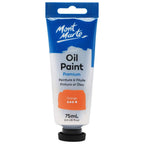 ზეთის საღებავი ნარინჯისფერი 75 მლ - Oil Paint Premium 75ml Tube - Orange