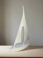 დეკორი გემი - White/Black sailboat ornament