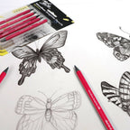 MM Woodless Graphite Pencils 6pc