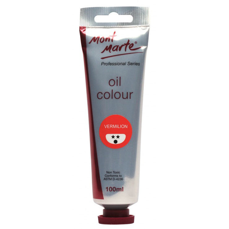 ზეთის საღებავი 100ml MontMarte Oil Paint 100mls - Vermillion