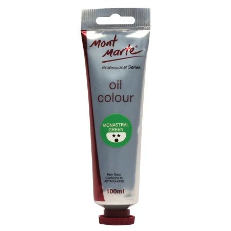 ზეთის საღებავი 100მლ MontMarte Oil Paint 100mls - Monastral Green
