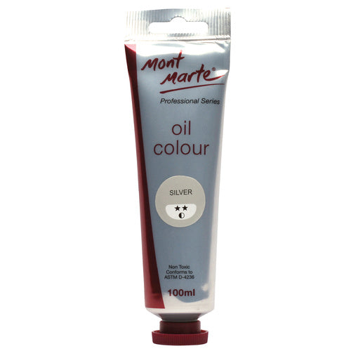 ზეთის საღებავი 100მლ ვერცხლისფერი MontMarte Oil Paint 100mls - Silver