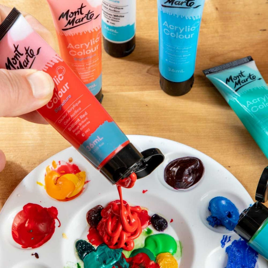Набор акриловых красок 36 цветов MM Acrylic Paint Set 36шт x 36мл 