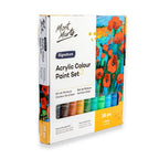 აკრილის საღებავები 18 ფერი ნაკრები MM Acrylic Paint Set 18pc x 36ml