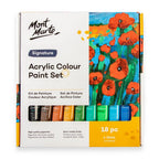 აკრილის საღებავები 18 ფერი ნაკრები MM Acrylic Paint Set 18pc x 36ml