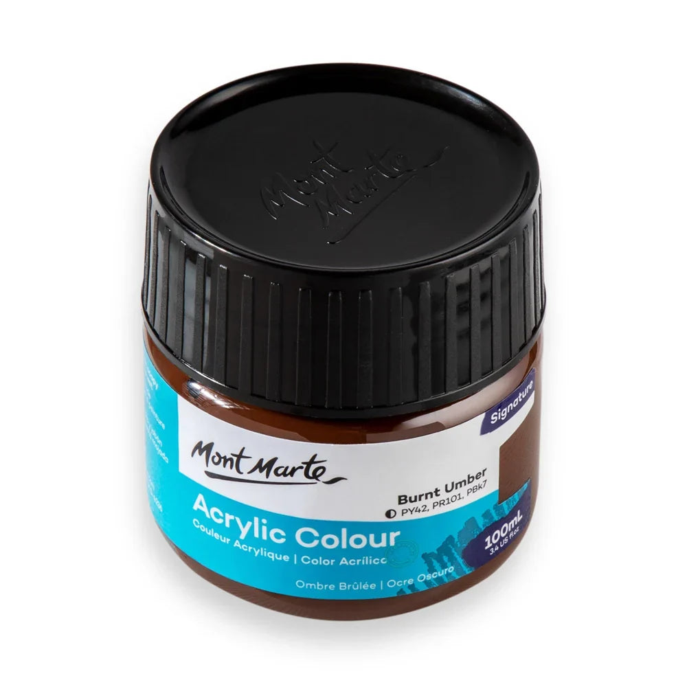 Acrylic Colour Paint Burnt Umber – 100ml