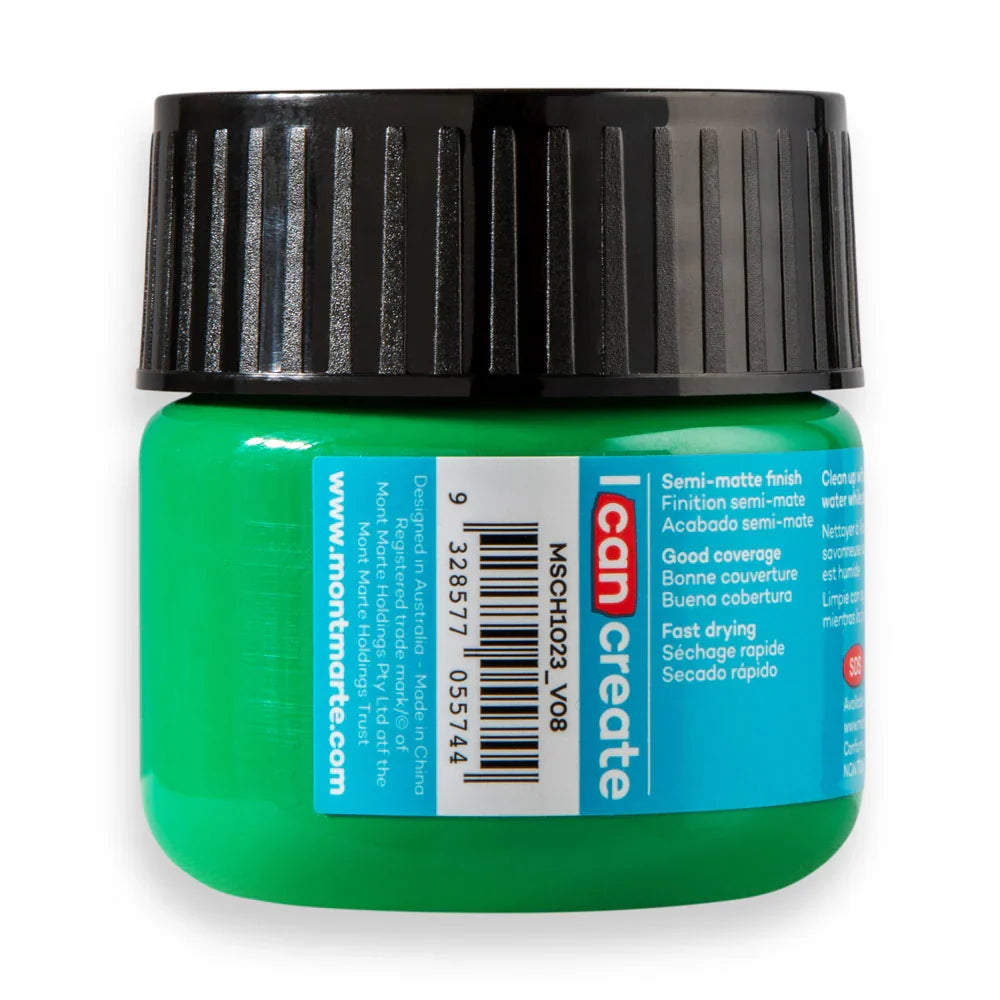 აკრილის საღებავი მწვანე 100 მლ - Acrylic Colour Paint 100ml - Medium Green