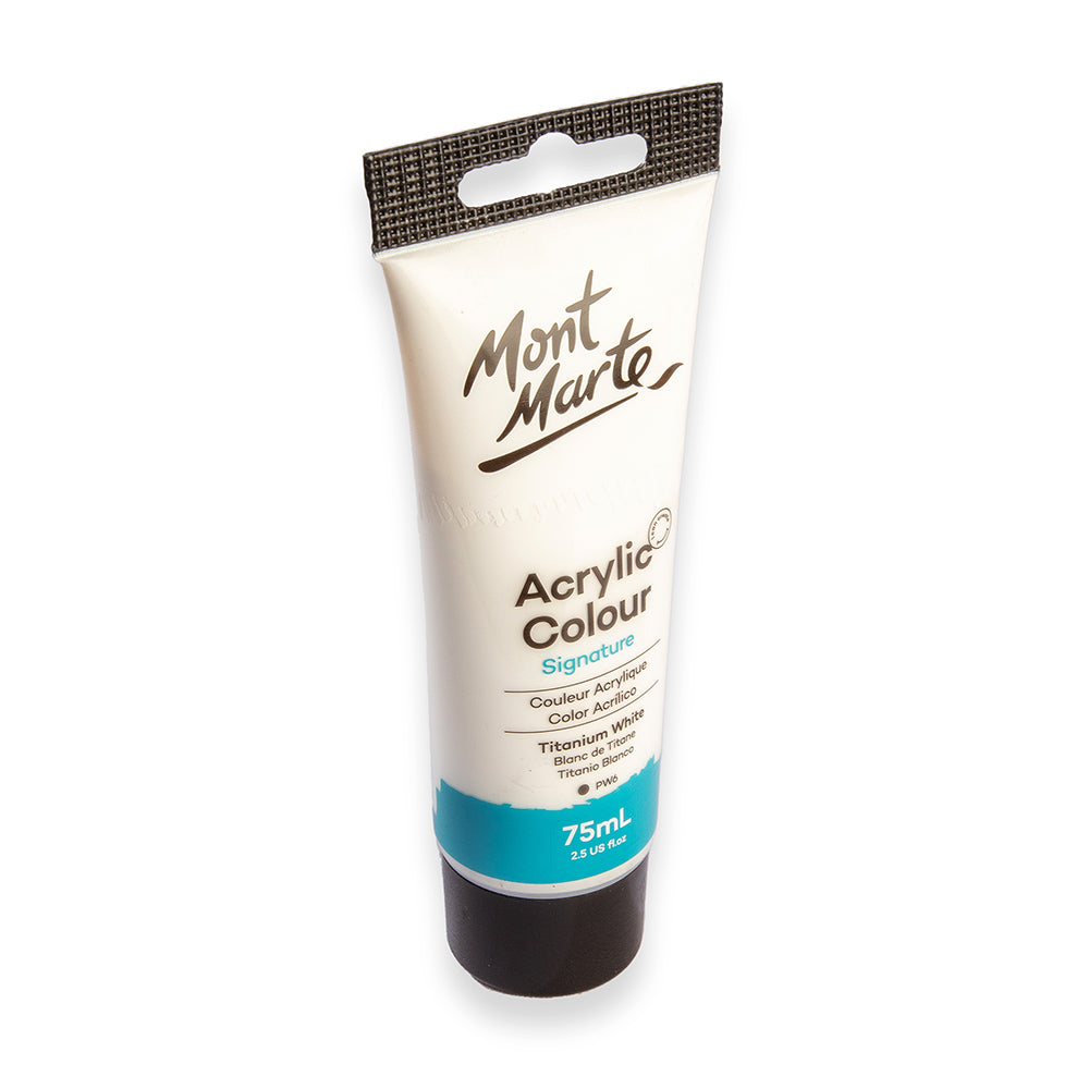 აკრილის საღებავი ტიტანის თეთრი MM Studio Acrylic Paint 75ml - Titanium White