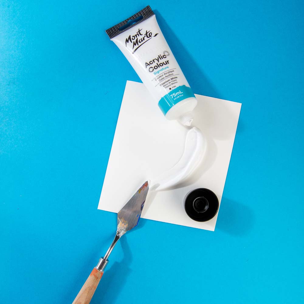 აკრილის საღებავი ტიტანის თეთრი MM Studio Acrylic Paint 75ml - Titanium White