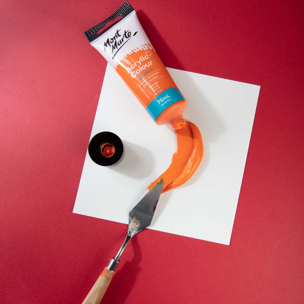 აკრილის საღებავი ნარინჯისფერი MM Studio Acrylic Paint 75ml - Orange